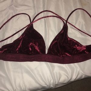 Victoria’s Secret PINK Velvet triangle bralette